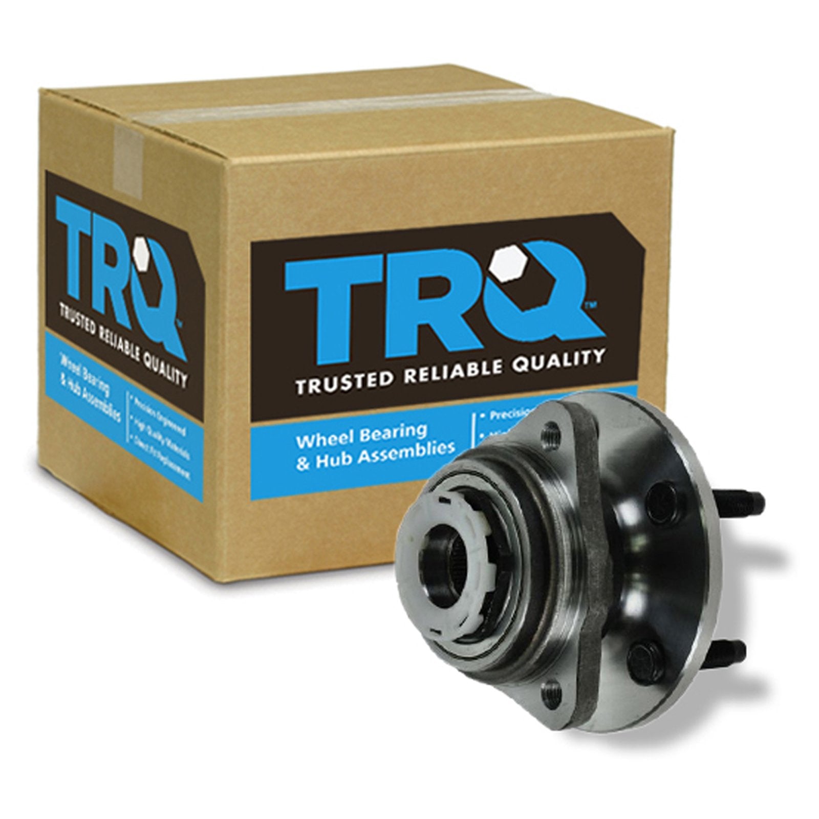 Trq Front Rear Wheel Bearing & Hub Assembly 4Wd With Abs Sensor Compatible With 1998-2000 Ford Ranger Mazda B3000 B4000