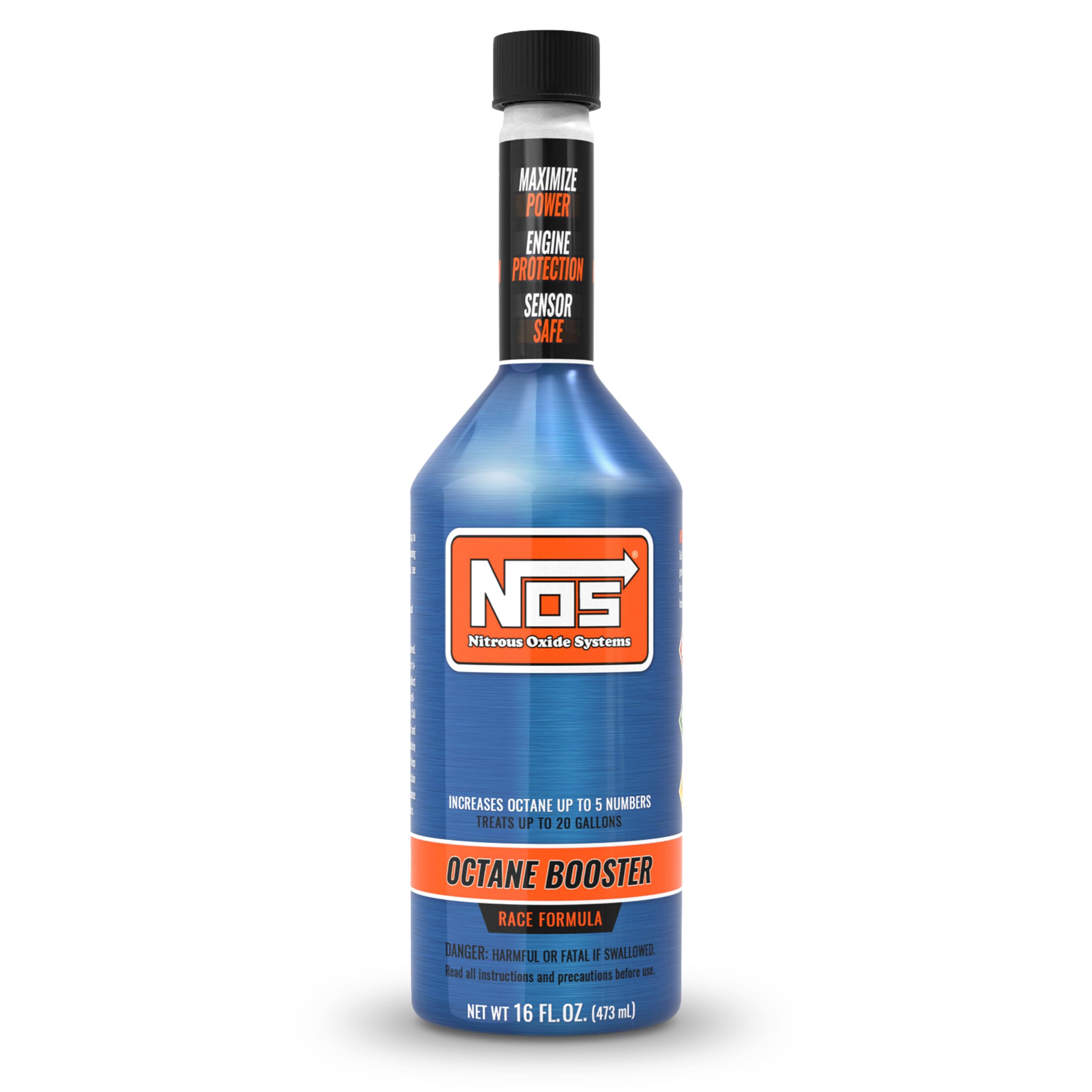 NOS Octane Booster - Increases Octane Up to 5 Points - Boosts Power in Turbocharged & High Compression Engines - Off-Road & Raci