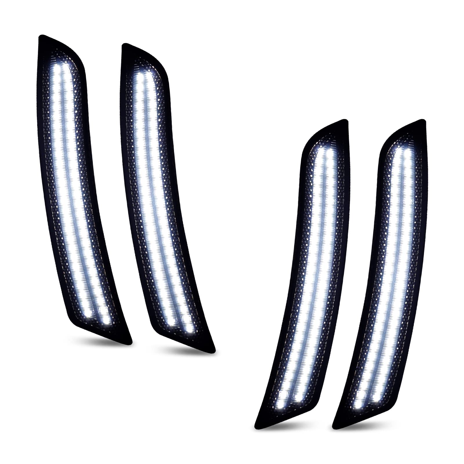 D-Lumina Led Side Marker Lights Smoked Lens Compatible With Chevy Camaro 2016 2017 2018 2019 2020 2021 2022 2023, 6Th Gen Camaro