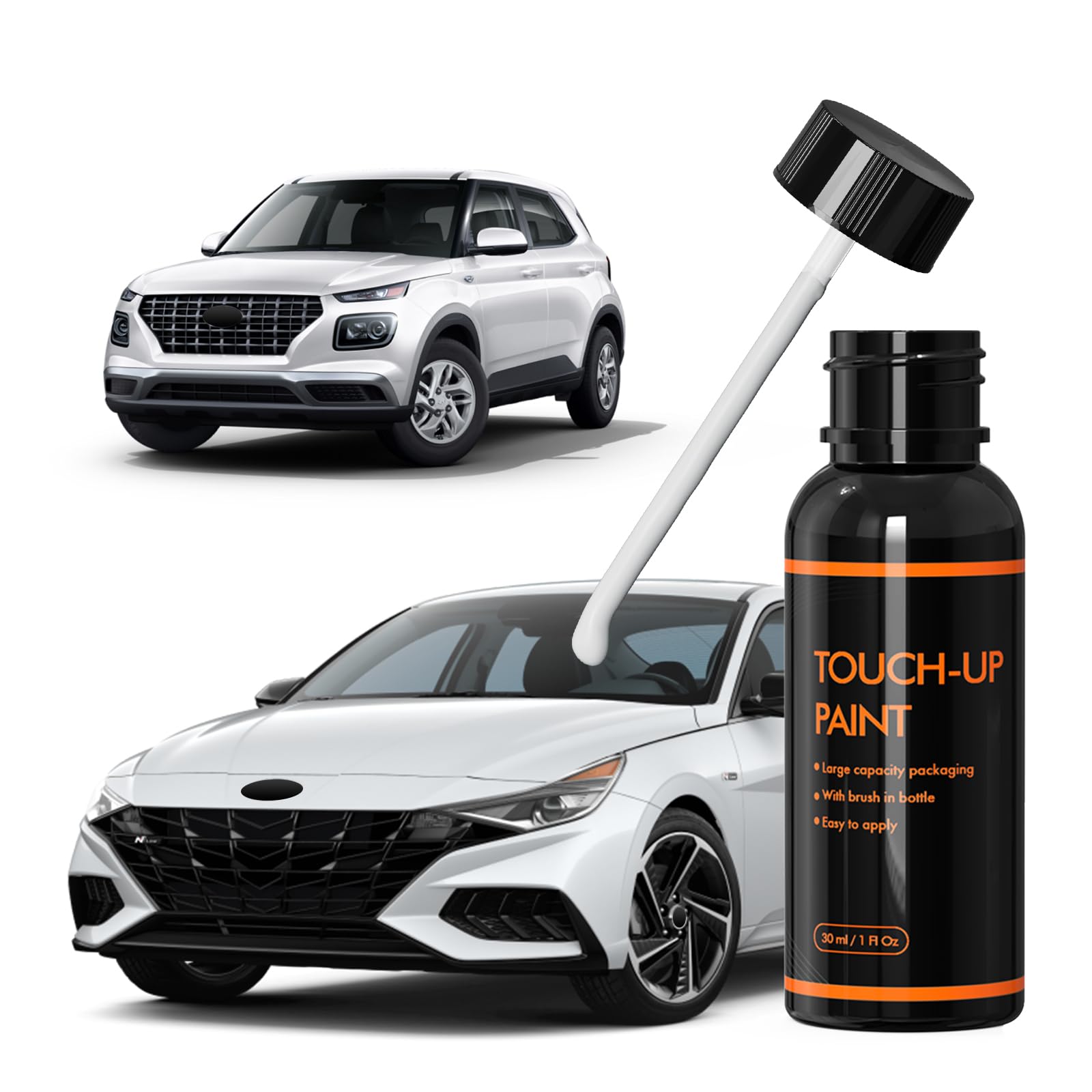 Xtryfun Waw Ceramic/Polar White Touch Up Paint For Hyundai, Diy Car Paint Scratch Repair Kit, Automotive Paint, Quick & Easy Fix