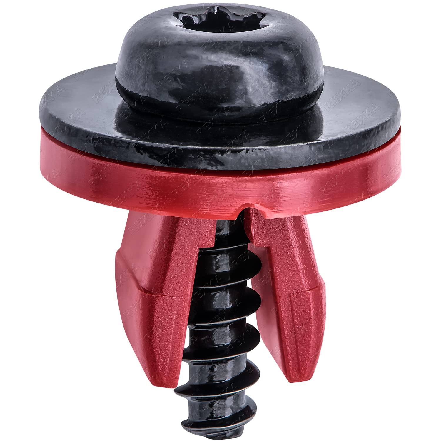 Rexka 10 Sets Engine Splash Shield Screws for Ford - T30 Torx Head Bolts and Grommets for Undertray Engine Fender Liner Deflecto