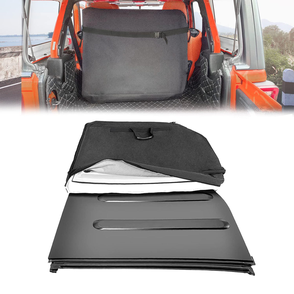 Mekar Freedom Panel Hard Top Storage Bag With Handle Compatible With 2007-2022 Jeep Wrangler Jk Jku Jl Jlu Sports Sahara Freedom