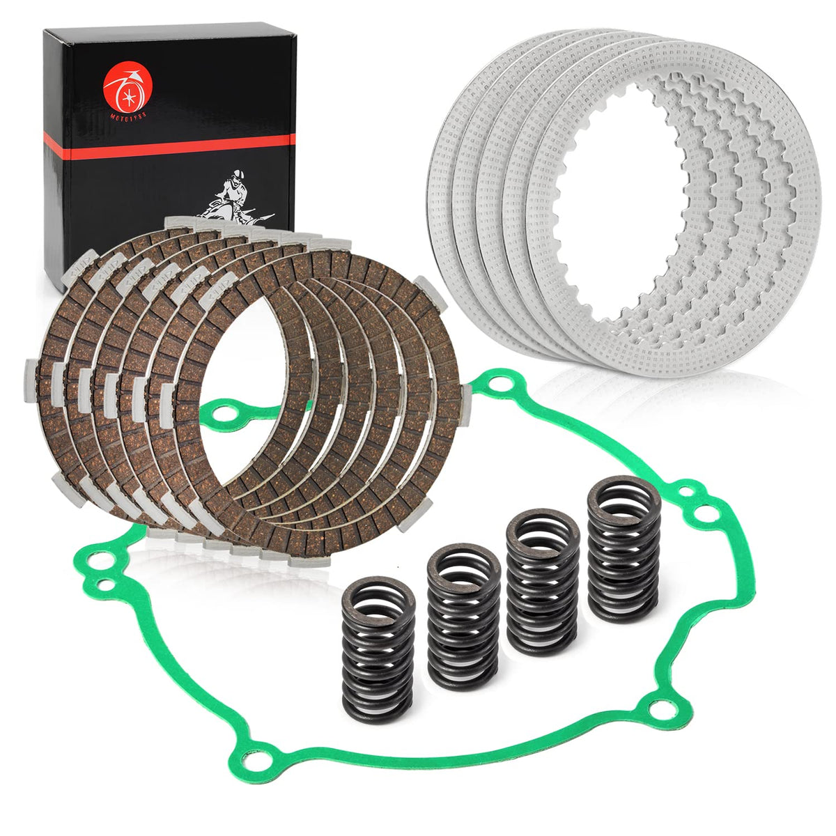 Clutch Kit Heavy Duty Springs & Cover Gasket For Kawasaki Kx80 Kx85 Kx100 1998-2021 13088-1016 13089-1120 11060-1795