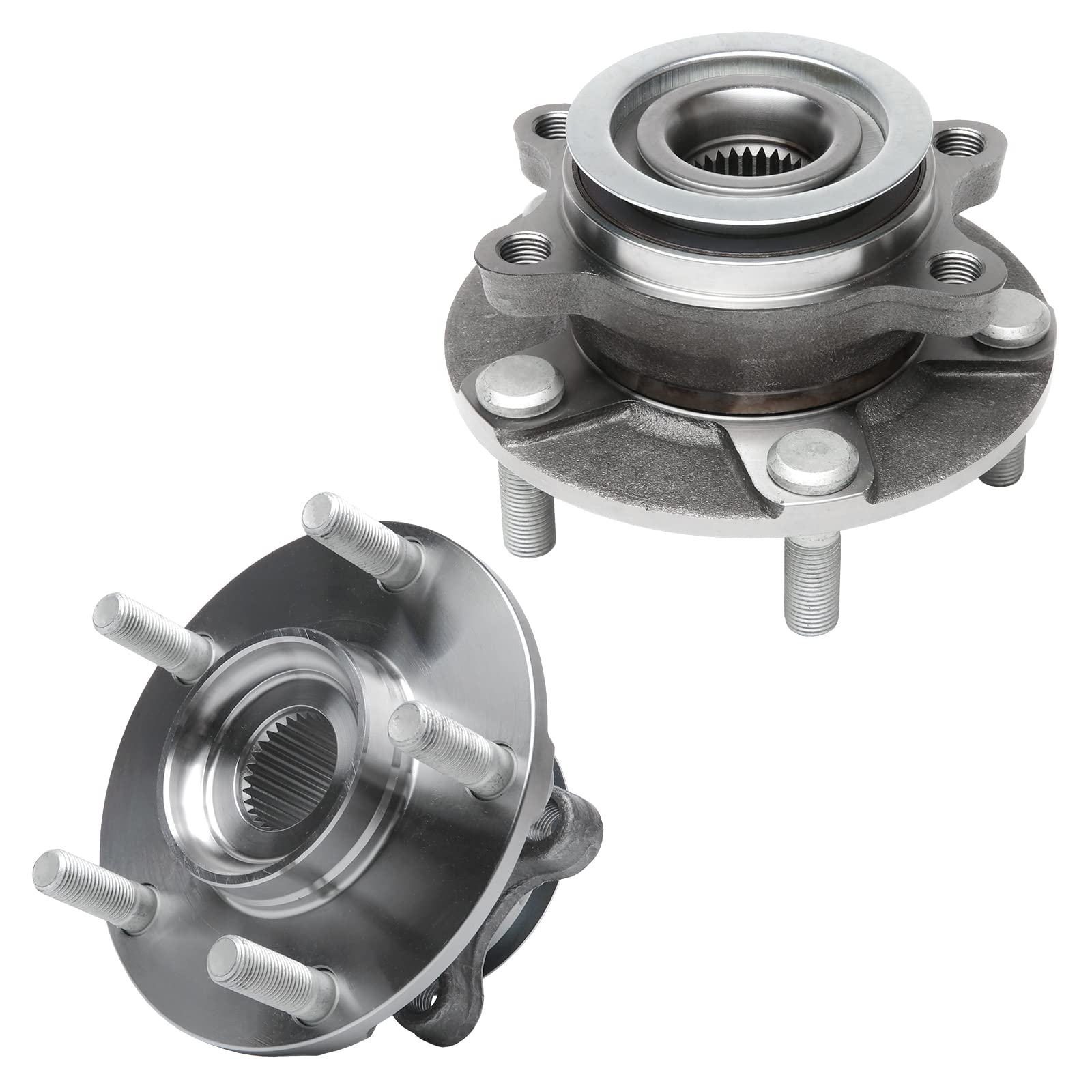 Replacement Front Wheel Hub Bearing Set Of 2 - Compatible With Nissan - Rogue 2010-2013, Sentra 2.5L 2007-2012, 2014-2015 Rogue