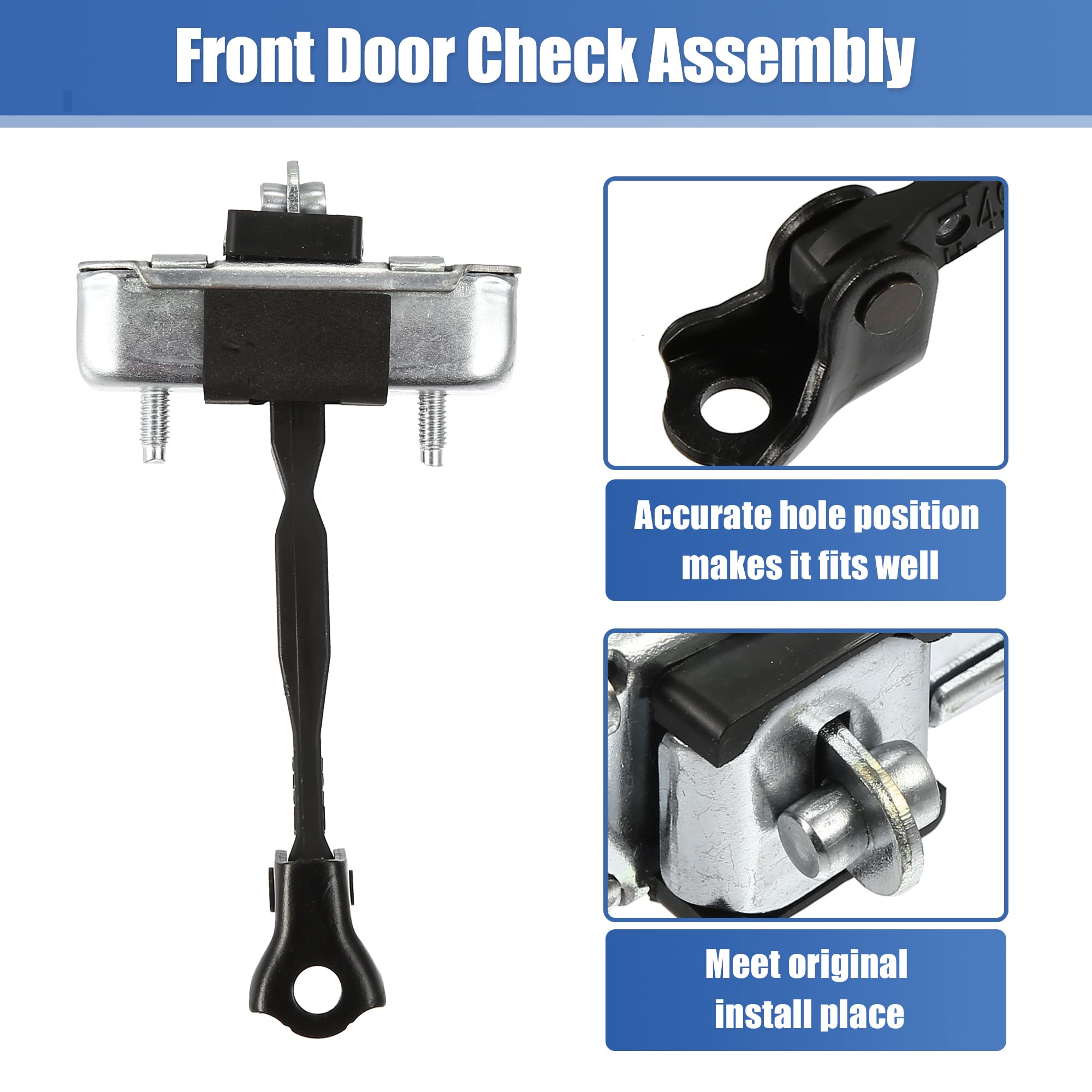 X AUTOHAUX Front Left Door Check Stop Strap Door Check Assembly 68610-60100 for Toyota Tacoma 2005-2016 LH Front Driver Side Doo