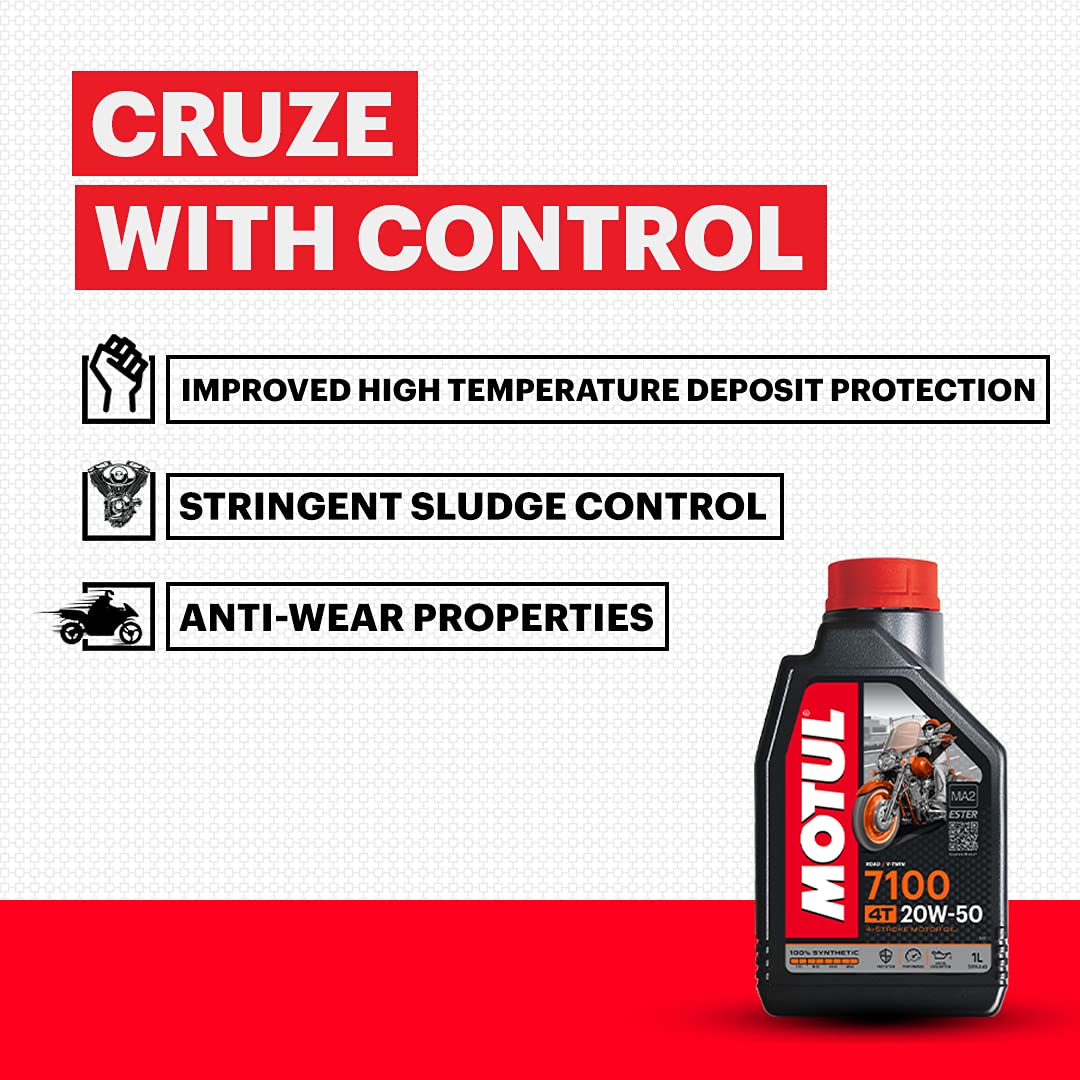 Motul 7100 20W50 100% Synthetic 1-Liter