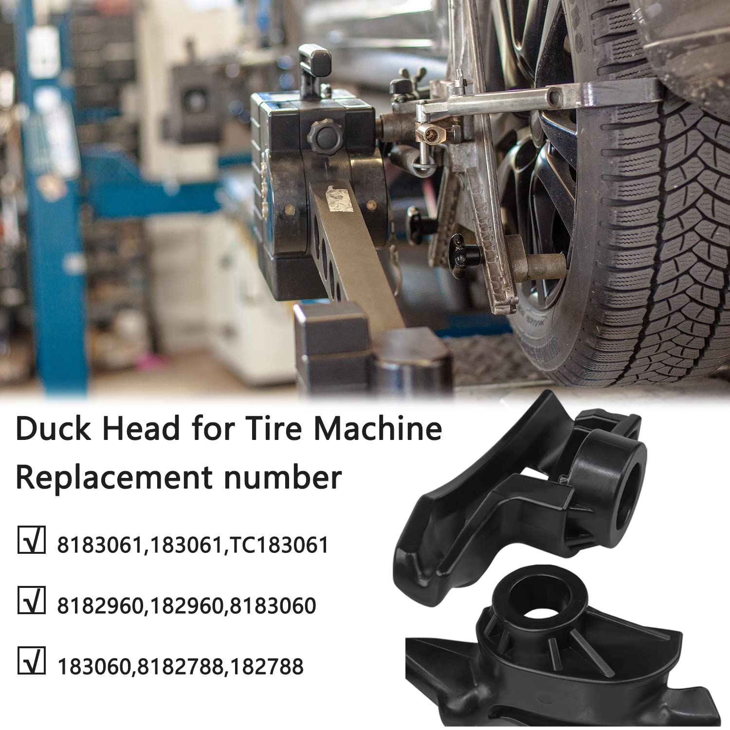 GZZTORES Tire Machine Head Tire Changer Mount Head Nylon Plastic Coats Tire Machine Duck Head Replacement for Coats 8183061 8184