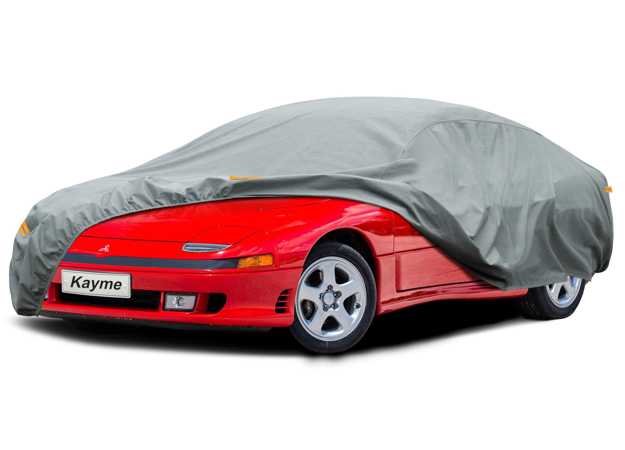 Kayme Heavy Duty Car Cover Custom Fit Mitsubishi 3000 Gt (1990-2000) Waterproof All Weather For Automobiles, Full Exterior Cover