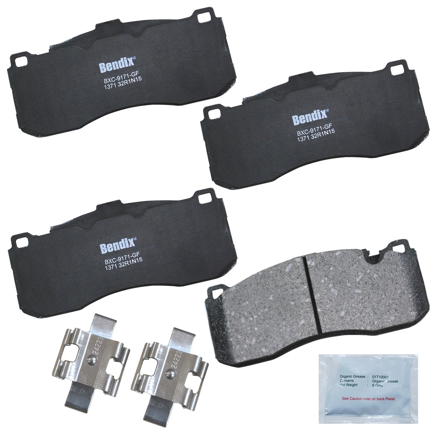 Bendix Priority1 Cfc1371 Ceramic Front Brake Pads For Bmw 120I 2012, 125I 2008, 125I 2011, 125I 2013, 135I 2013-2008, 135Is 2013