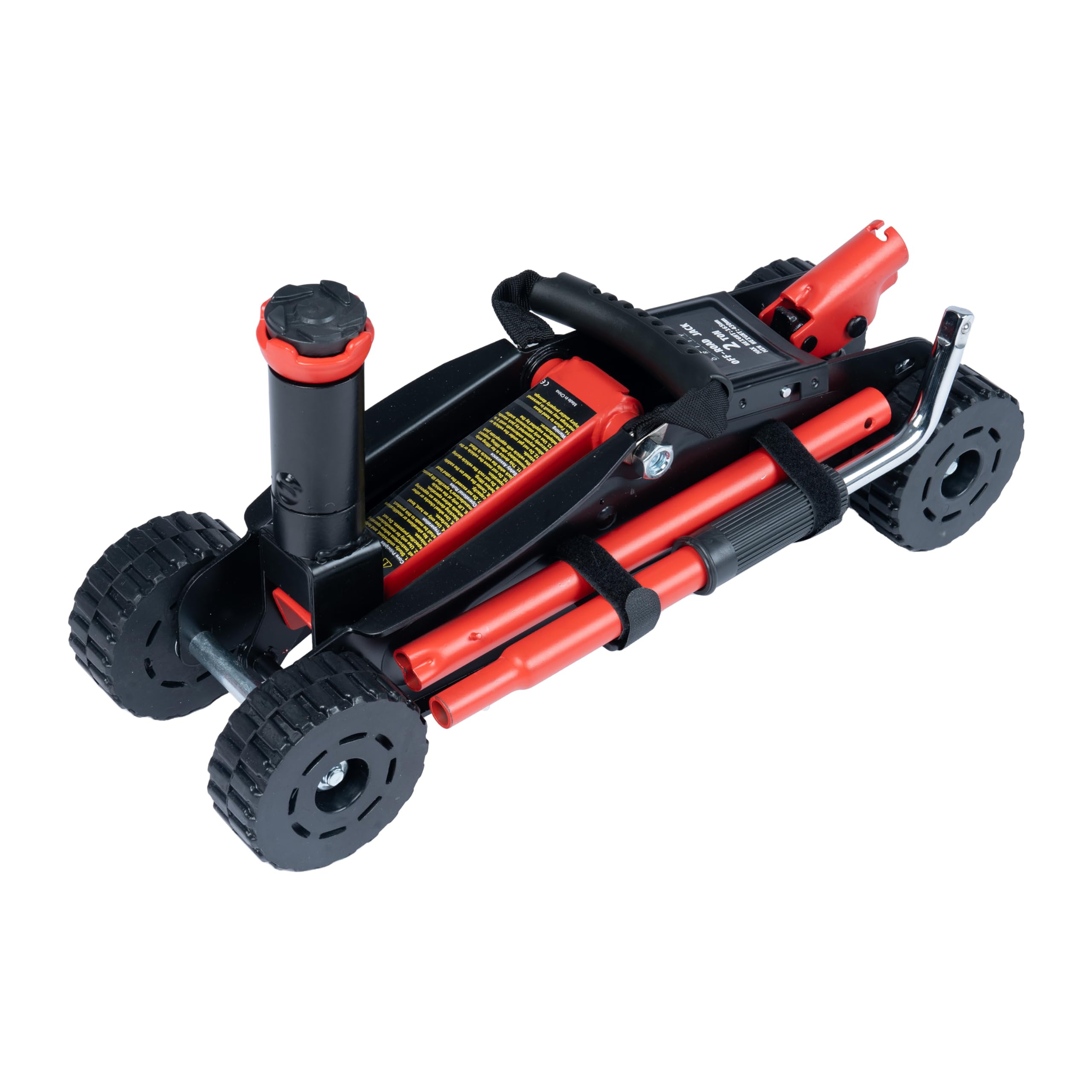2 Ton (4,400 lbs) Hydraulic Off-Road Floor Jack with Big Wheels, Dual Piston Quick Lift, Heavy-Duty Steel Construction, Adjustab