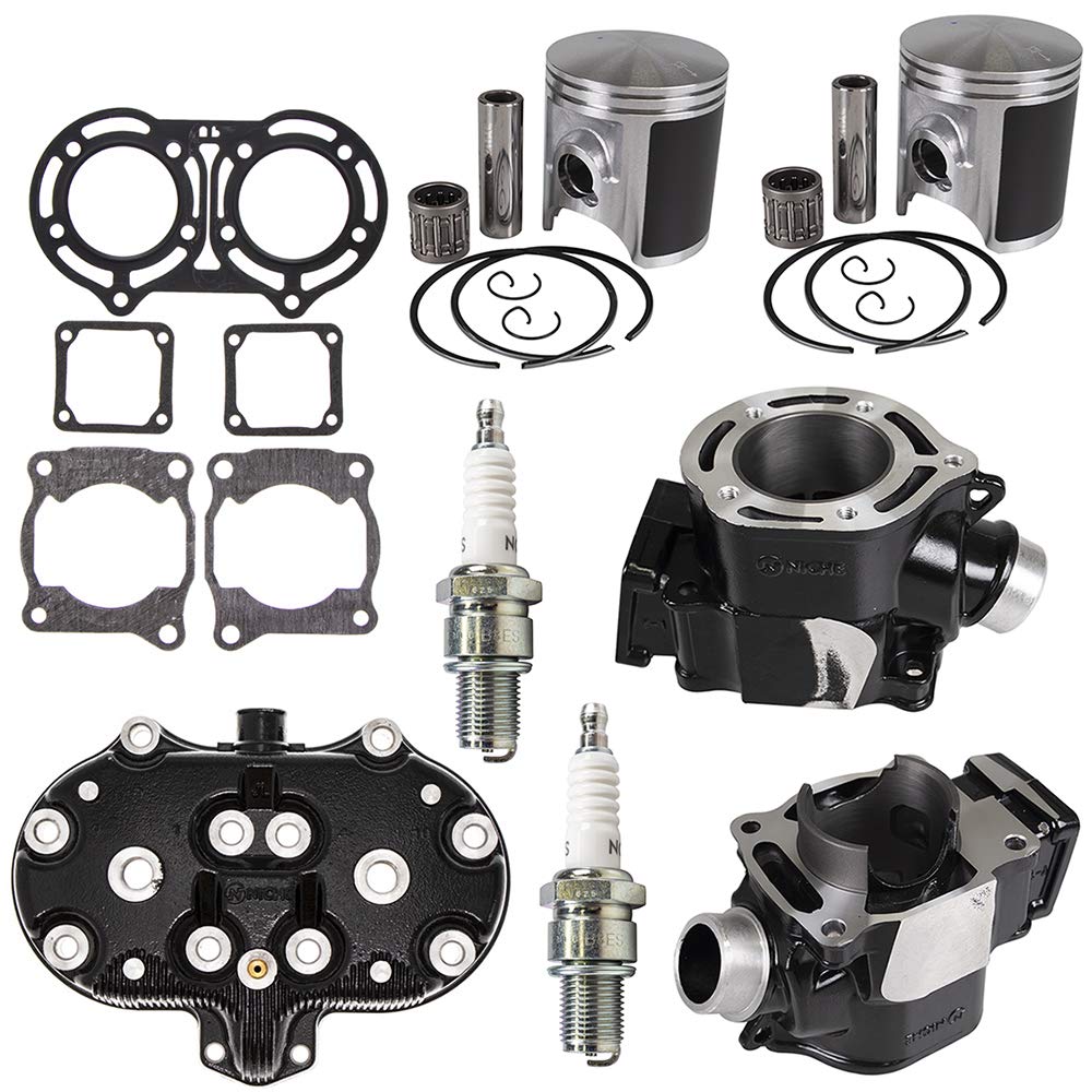 Niche 347Cc Engine Cylinder Head Piston Gasket Top End Kit For 1987-2006 Yamaha Banshee 350 2Gu-11111-00-00