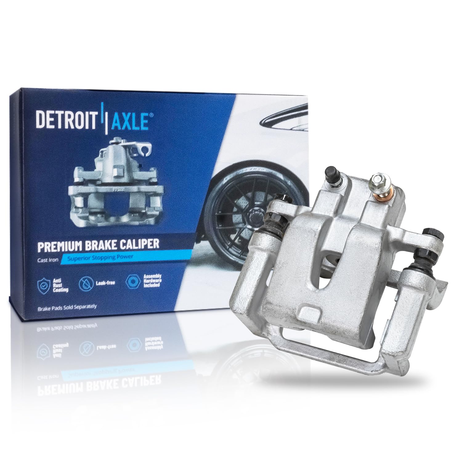 Detroit Axle - Rear Right Brake Caliper w/Bracket Replacement for Dodge Charger Challenger Magnum Chrysler 300