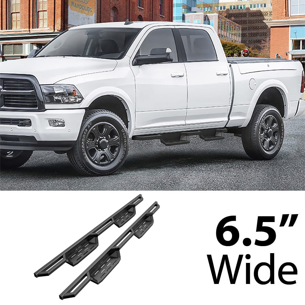 Hd Ridez Pocket Drop Steps Armor Compatible With Ram 1500 2009-2018 Crew Cab & Ram 2500 3500 2010-2024 (Nerf Bar Side Steps Side Bars)