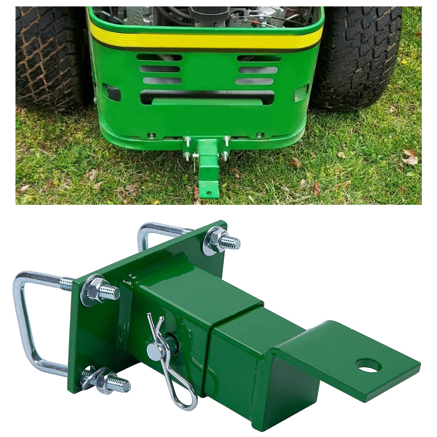 ECOTRIC Rear Tractor Zero Turn Trailer Hitch Lawn Mower Compatible with John Deere 400 Series Ztrac & 200, 400, 600 Series & Z22