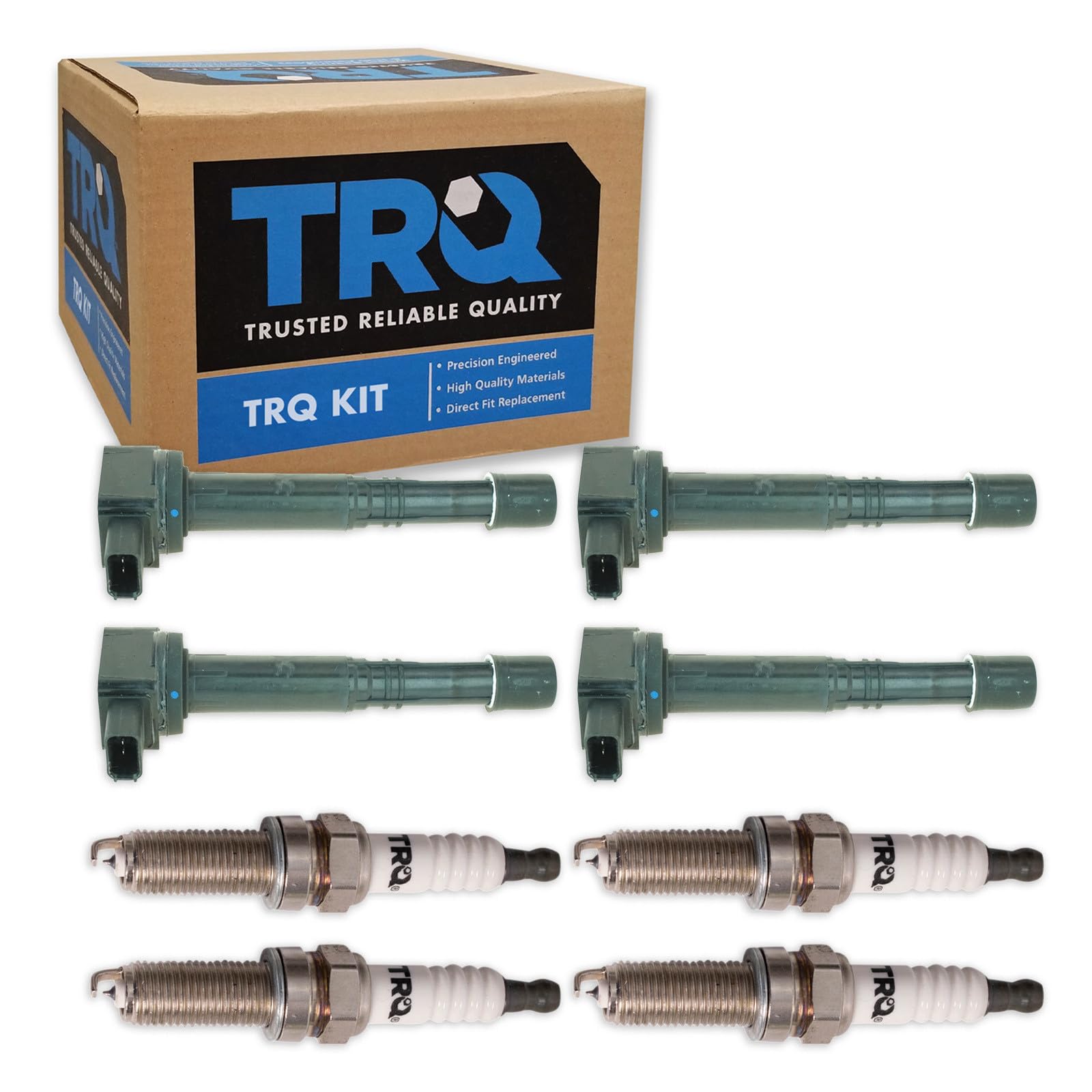 Trq Ignition Kit Ignition Coil Spark Plugs Compatible With 2007-2012 Acura Rdx