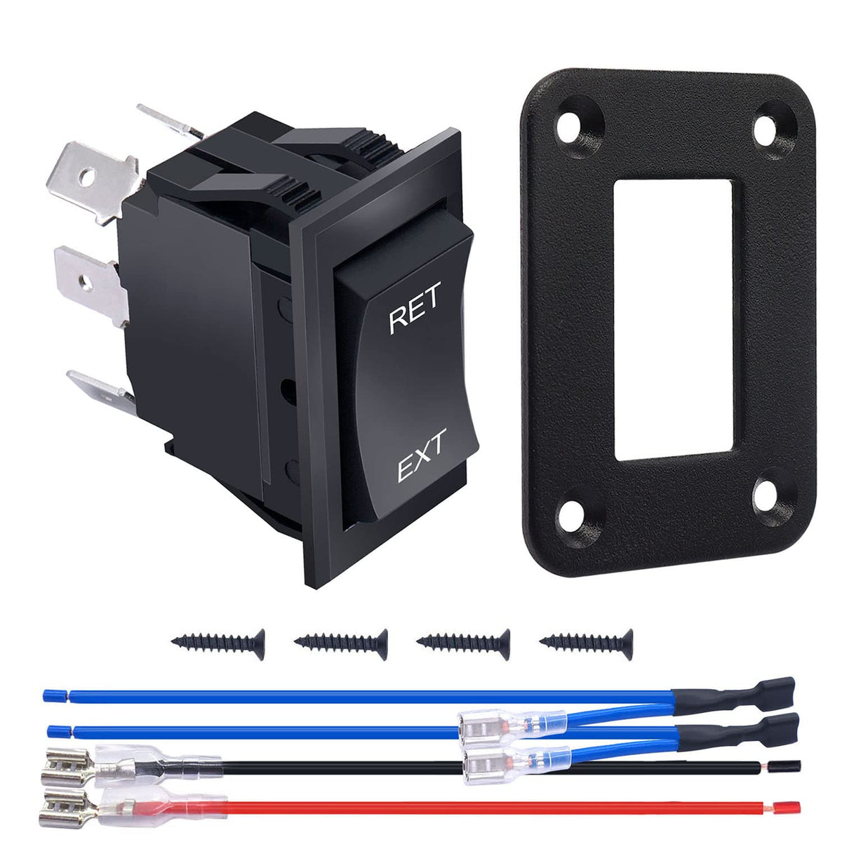 Weideer Rv Jacks Switch Leveling Reverse Polarity Rocker Switch 20A 12V Dc Power Stabilizer Switch Harness Screws For Camper 5Th
