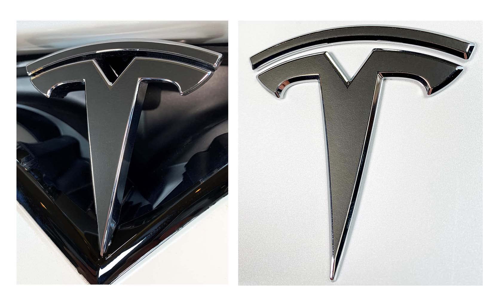 Custom Cut Graphics Logo Decal Wrap For Tesla Model X, 4 Pc-Set (Matte Black)