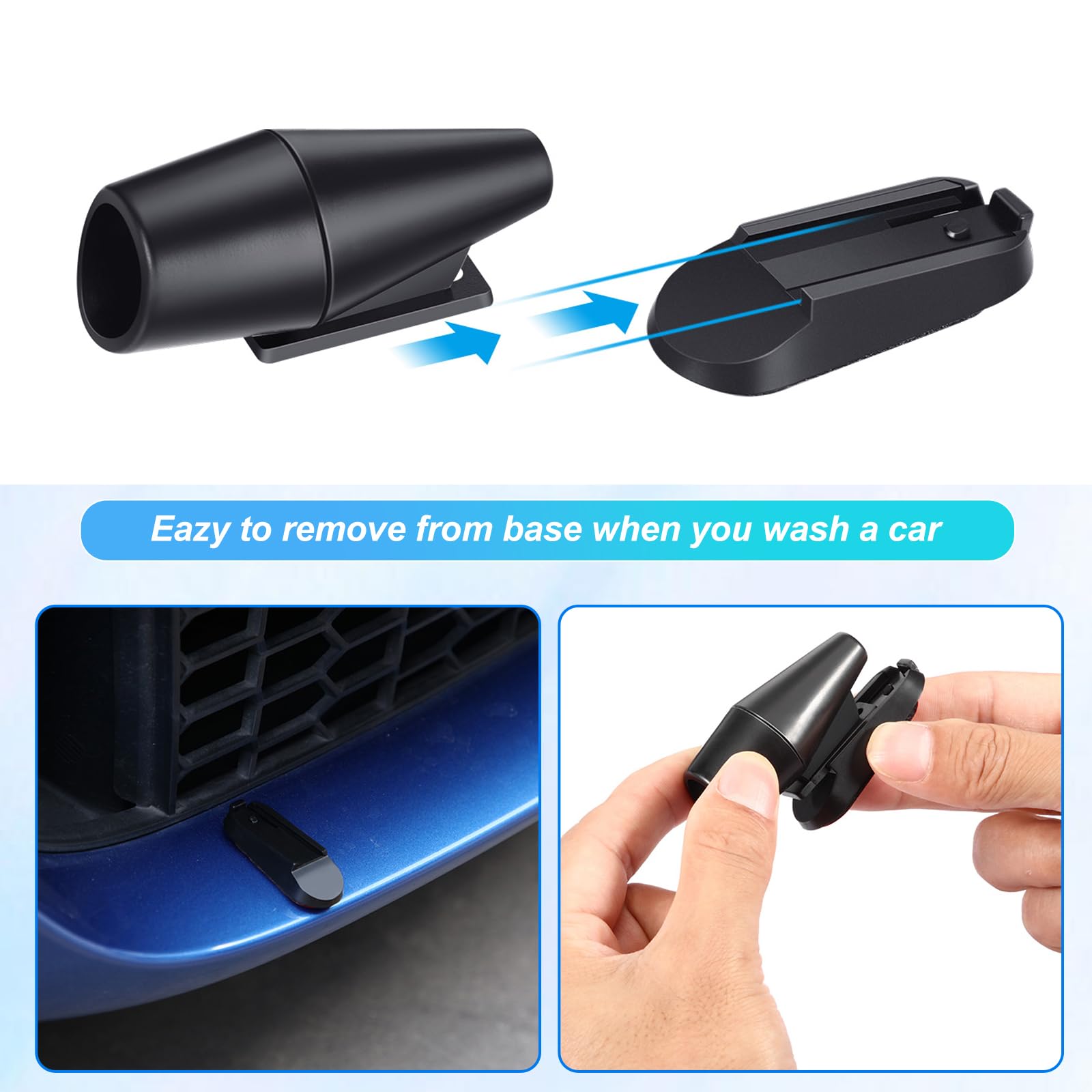 Frienda 50 Pieces Deer Whistles For Vehicles Avoids Collisions, Deer Whistles For Car, Horns For Vehicles Warning Devices With W