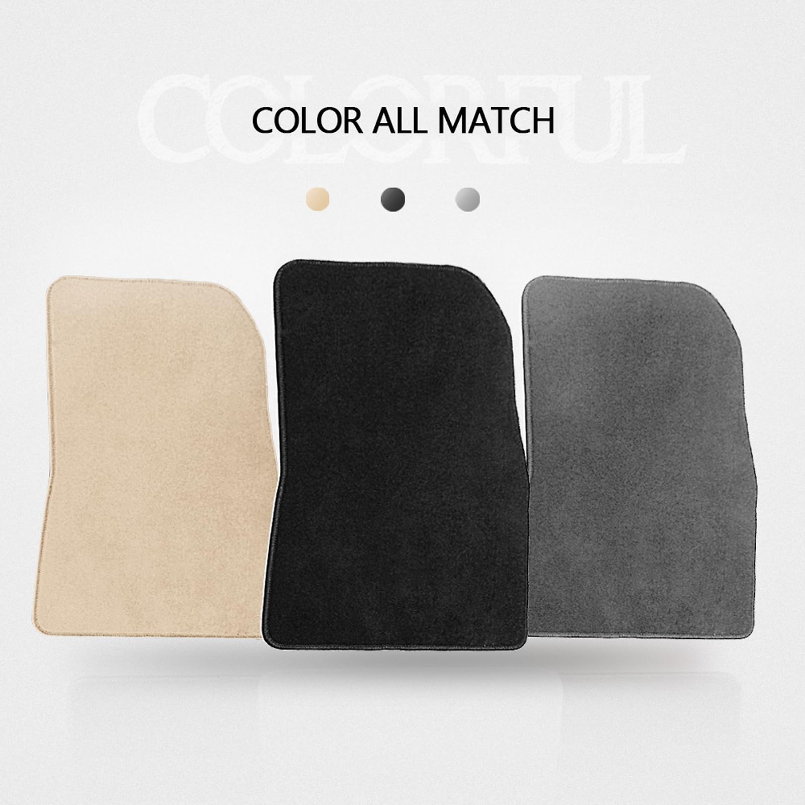 Floor Mats Compatible with 10-17 Chevy Equinox, Black Nylon Flooring Protection Interior Carpets by IKON MOTORSPORTS, 2011 2012 2013 2014 2015 2016