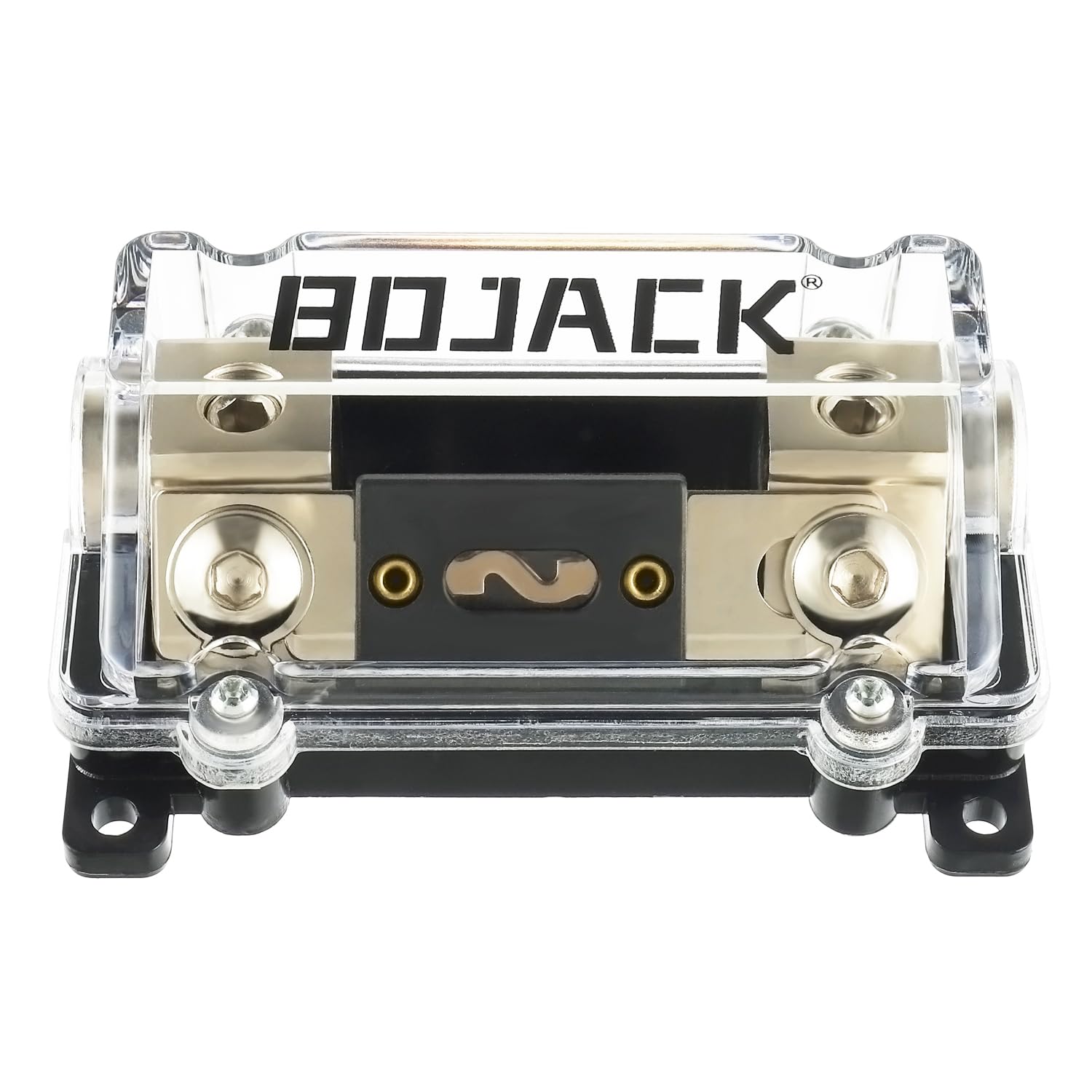 Bojack 0/2/4 Gauge Awg In-Line Anl Fuse Holder With 400 Amp Fuse No Wire Terminals Needed Inline Fuse Holder With Insulating Cov
