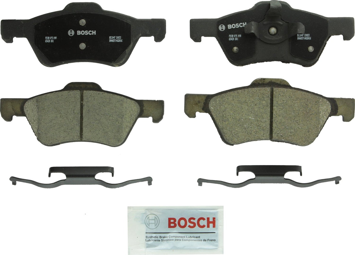 BOSCH BC1047 QuietCast Premium Ceramic Disc Brake Pad Set - Compatible with Select Ford Escape; Mazda Tribute; Mercury Mariner; 
