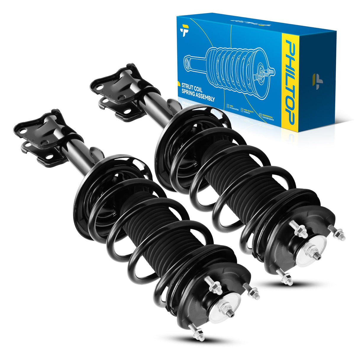 Philtop Front Struts Shock For Mdx 2007-2013, Zdx 2010-2013, Shock Absorber 172433/172434, Struts With Coil Spring Saa888 2 Pcs