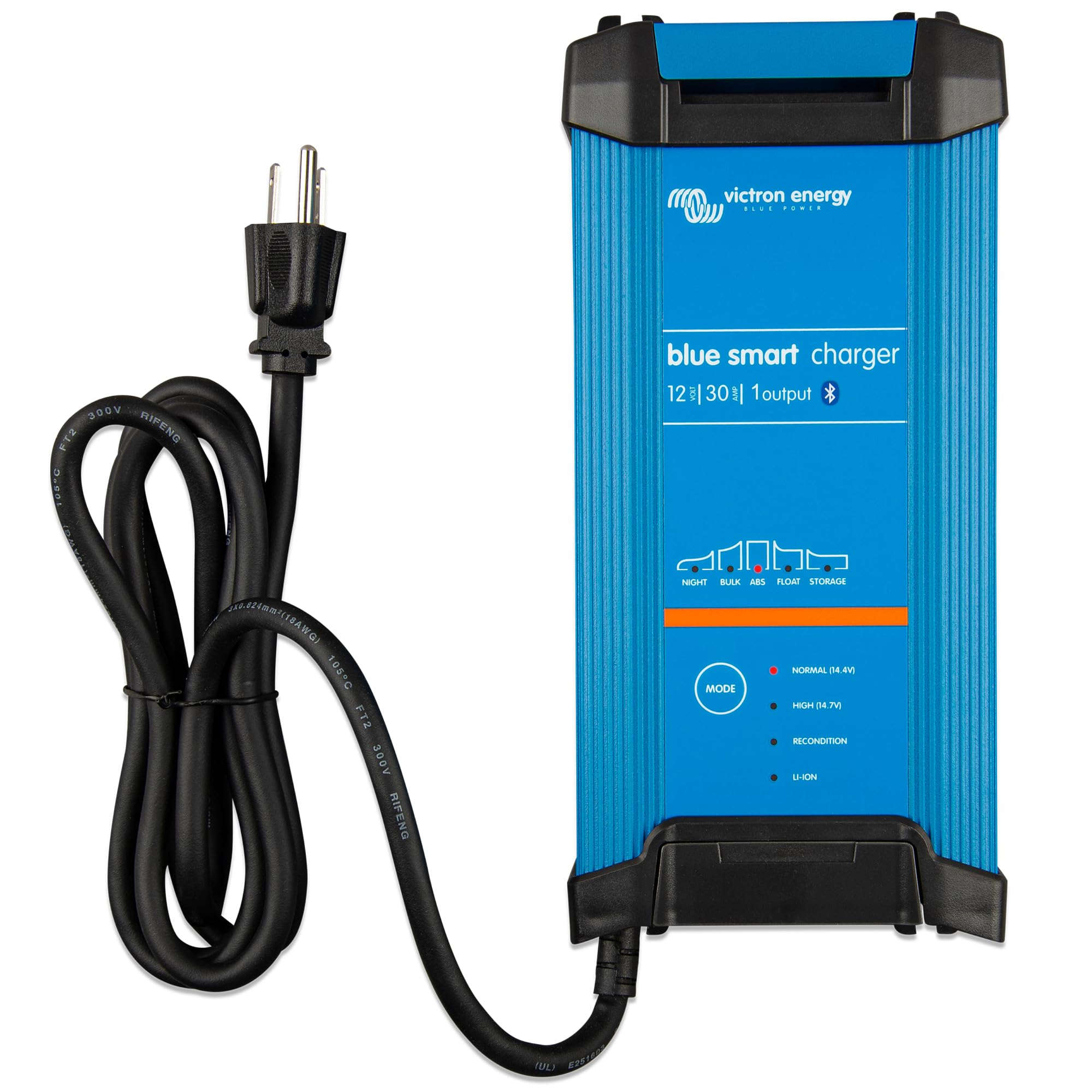 Victron Energy Blue Smart Ip22 Smart Car Battery Charger 12V 30A, Float & Trickle Charger And Desulfator For Motorcycle, Atv, Rv, Lithium And Deep Cycle Batteries