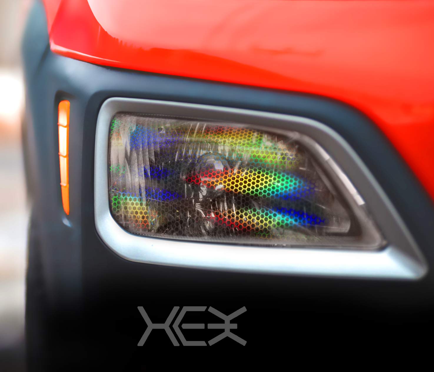 VViViD+ Bio HEX+ Air-Tint Headlight Vinyl Roll, 17.9 x 60, Smoke Large Pattern - High-Performance Tint Film for Vehicles