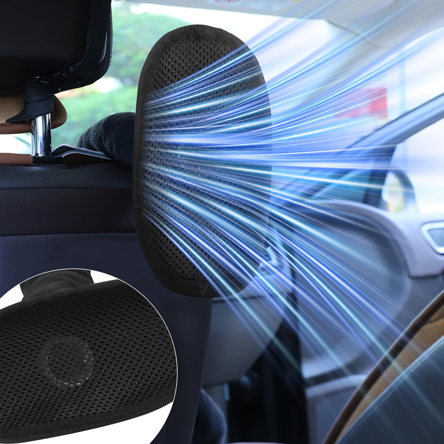 Rsobl AC Vent Extender for Vehicles,Car Air Conditioning Vent Hose,AC Tube Hose for Back Seat Directs Cool Air or Hot Air,Make C