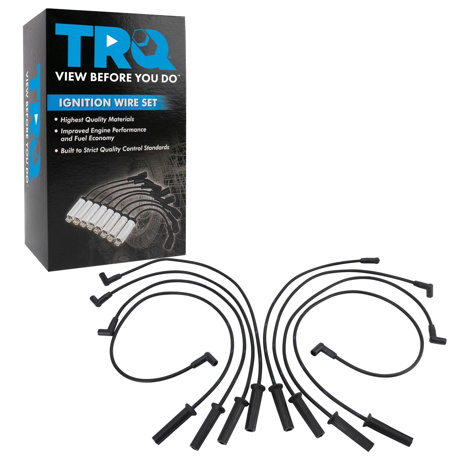 Trq Spark Plug Wire Set Compatible With 1974-1987 Chevrolet 1974-1987 Gmc