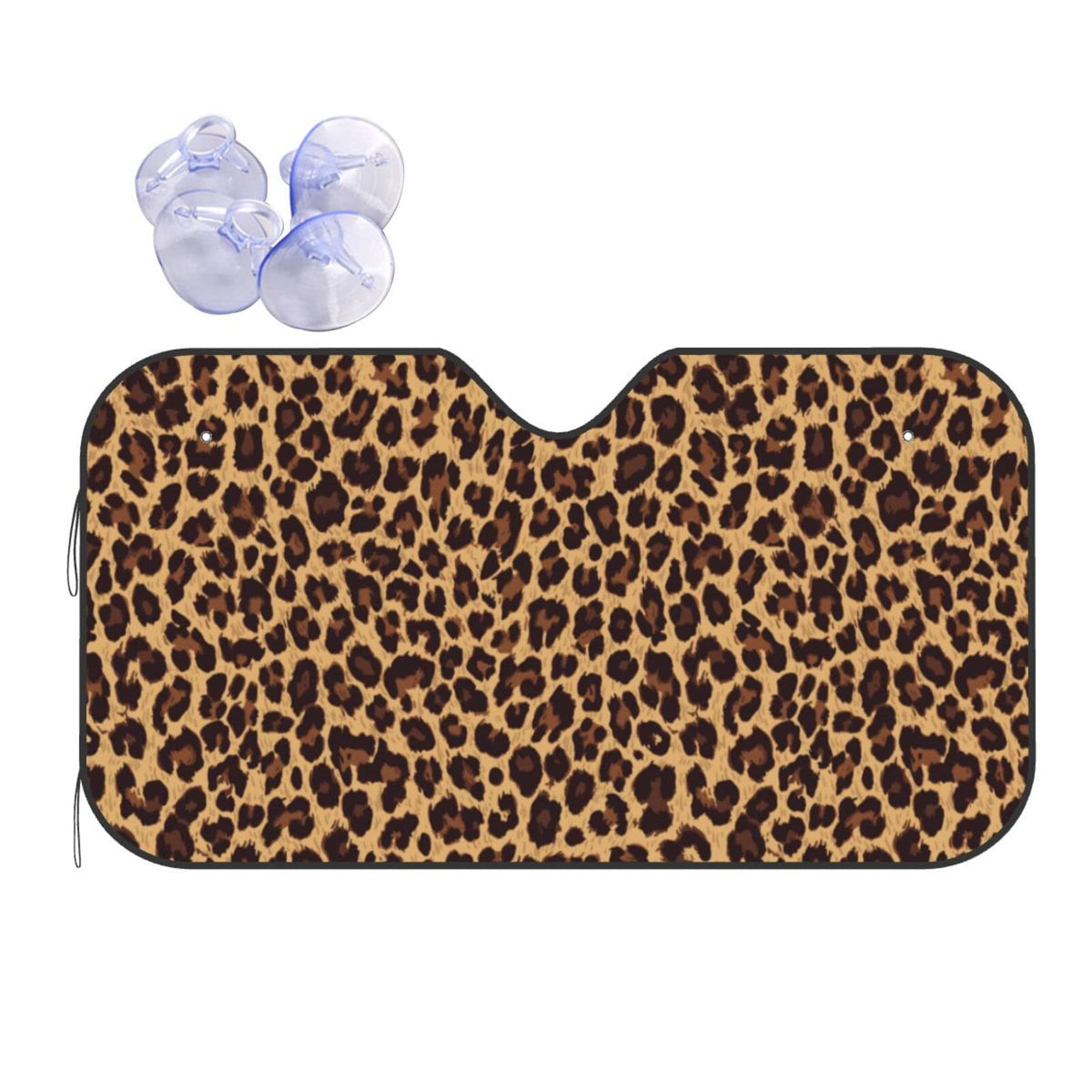 Leopard Car Windshield Sunshade Front Window Sun Visor Protector Foldable Shield Cover for Truck SUV