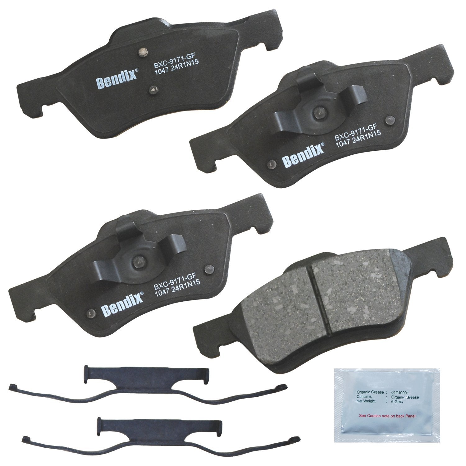 Bendix Priority1 Cfc1047 Ceramic Front Brake Pads For Ford Escape 2011-2005, Mazda Tribute 2006-2005, Tribute 2011-2008, Mercury