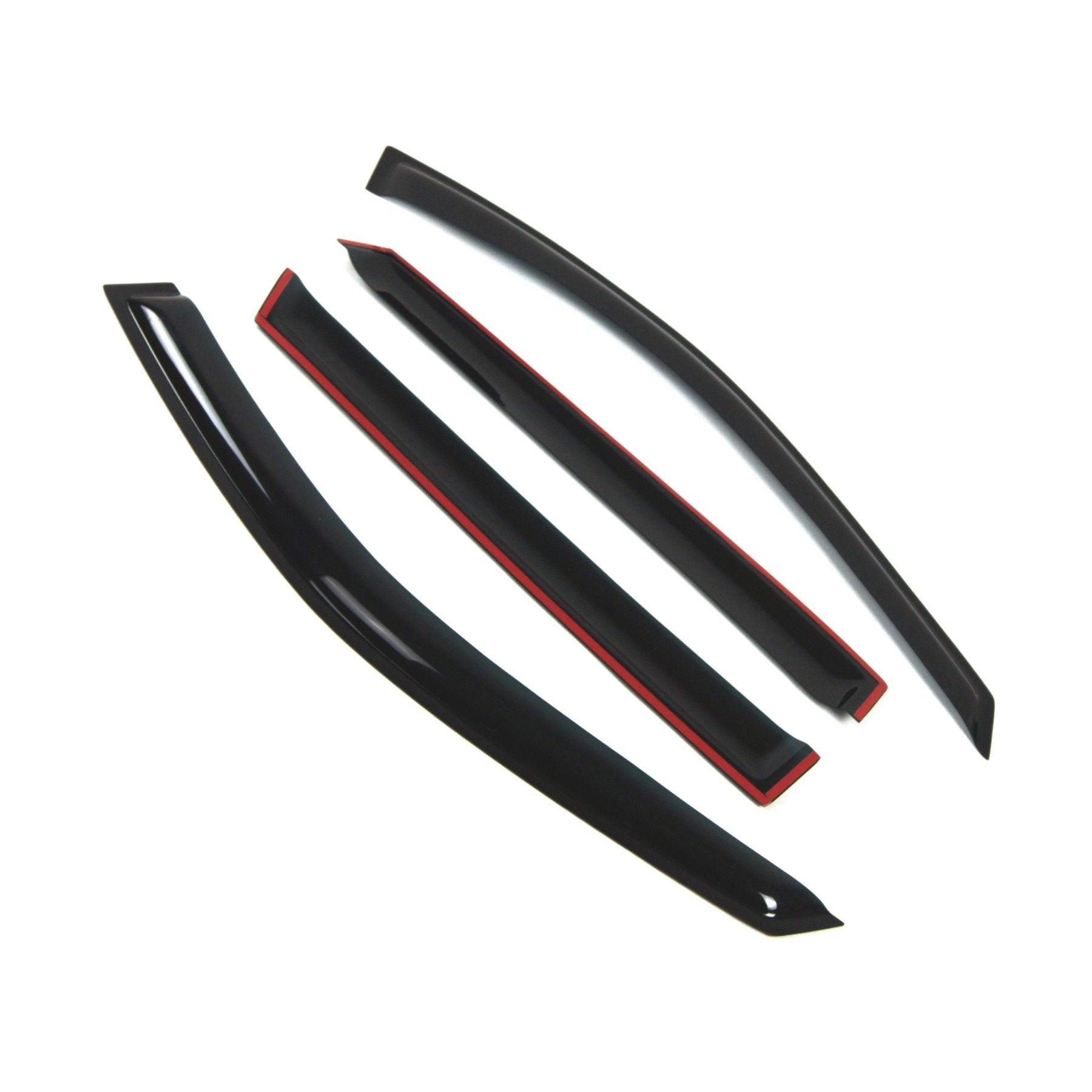 Tuningpros Outside Mount Window Vent Visors Rain Guards Compatible With Hyundai Santa Fe 2001-2006 | Side Window Wind Deflectors