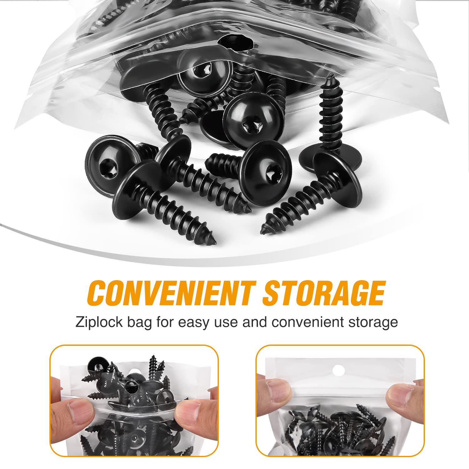 GOOACC 50pcs Torx Truss Head Tapping Screw Fender Liner Splash Guard Under Cover License Bracket for VW Audi N90775001 N90892001