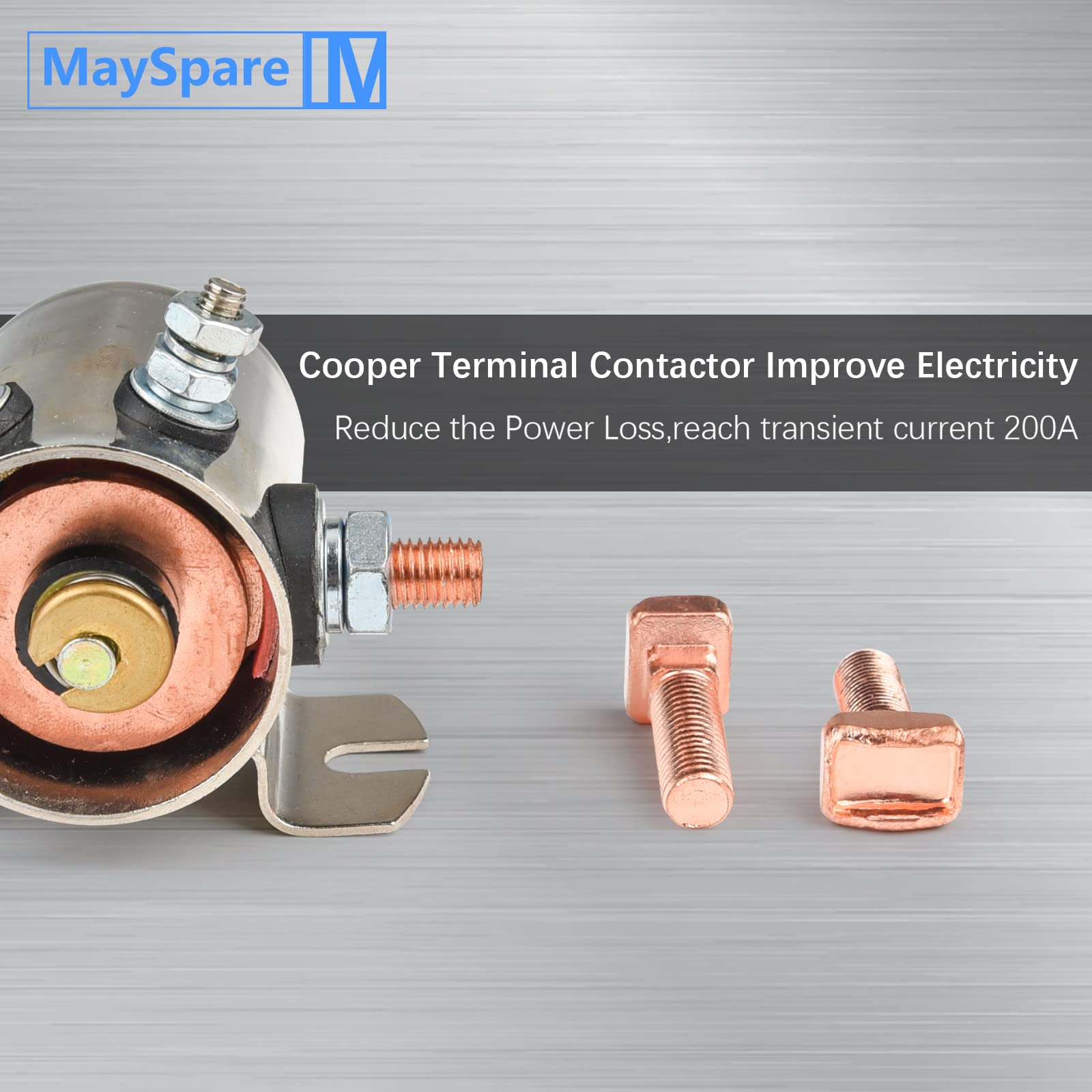 Mayspare 36 Volt Ezgo Solenoid,Continuous Duty Solenoid Relay #70 Series For Ezgo Electric Golf Cart With Upgrade Mount Bracket,Oem # 27855G01 11761G1 27855G02 31680G1 3016