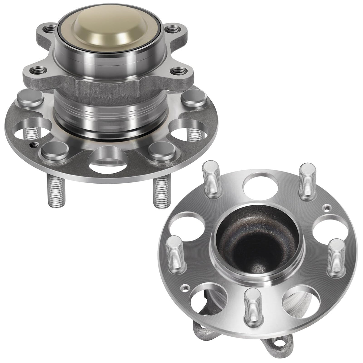ECCPP Wheel Hub and Bearing Assembly Rear 512450 fit for Honda Civic 2013-2015 5 Lugs Wheel Bearing Hubs with ABS 2pcs