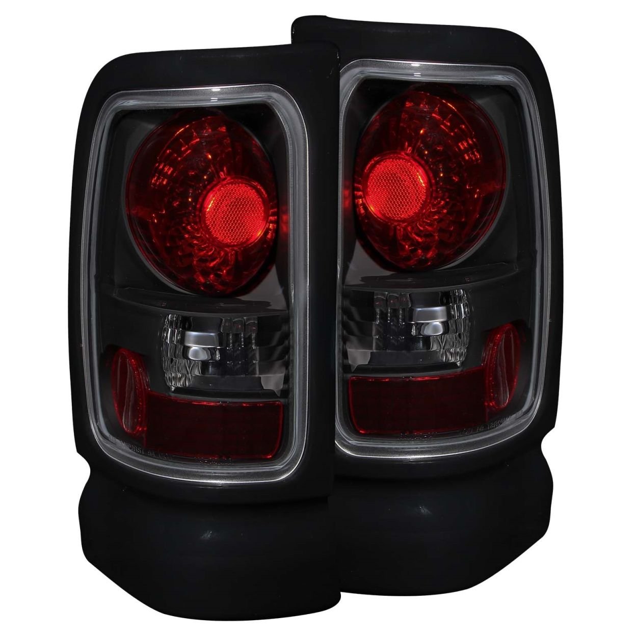 Anzo Usa 211170 Chrome Euro Tail Light Set-Smoke Lens