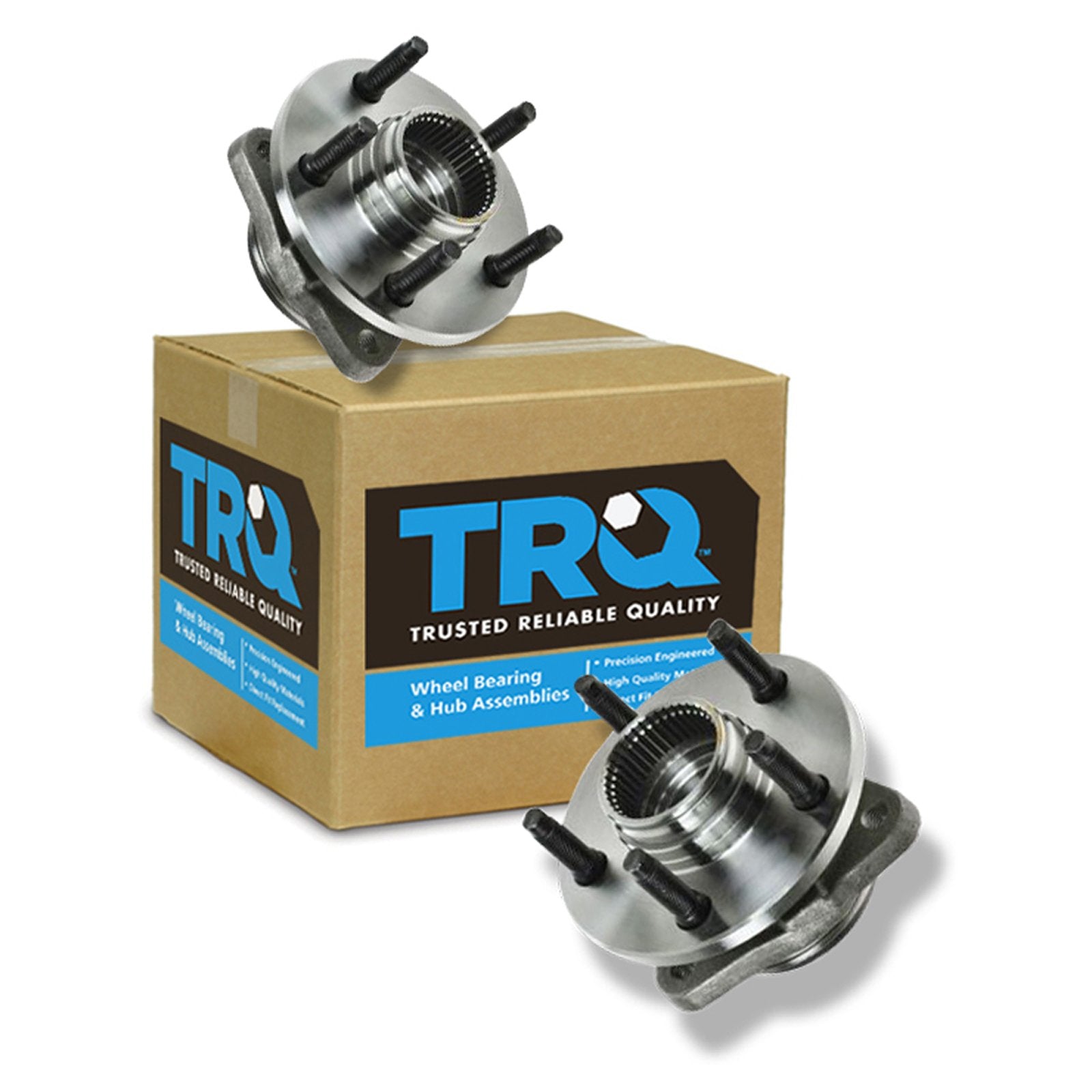 Trq Front Wheel Hub Bearings Assembly Set Compatible With 1998-2000 Ford Ranger Mazda B3000 B4000