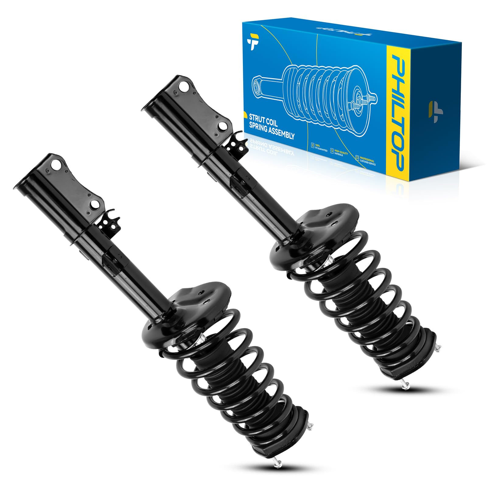 Philtop Rear Strut Shock Fit For Camry 1997 1998 1999 2000 2001 Le/Ce/Xle, Solara 1999 2000 2001 2002 2003 Complete Struts With