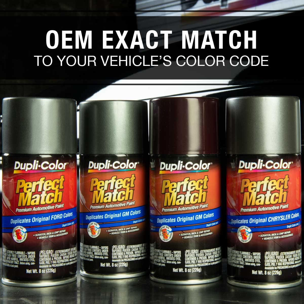 Dupli-Color (Ebfm03737-6 Pk) Dark Toreador Red Ford Exact-Match Automotive Paint - 8 Oz. Aerosol, (Case Of 6)