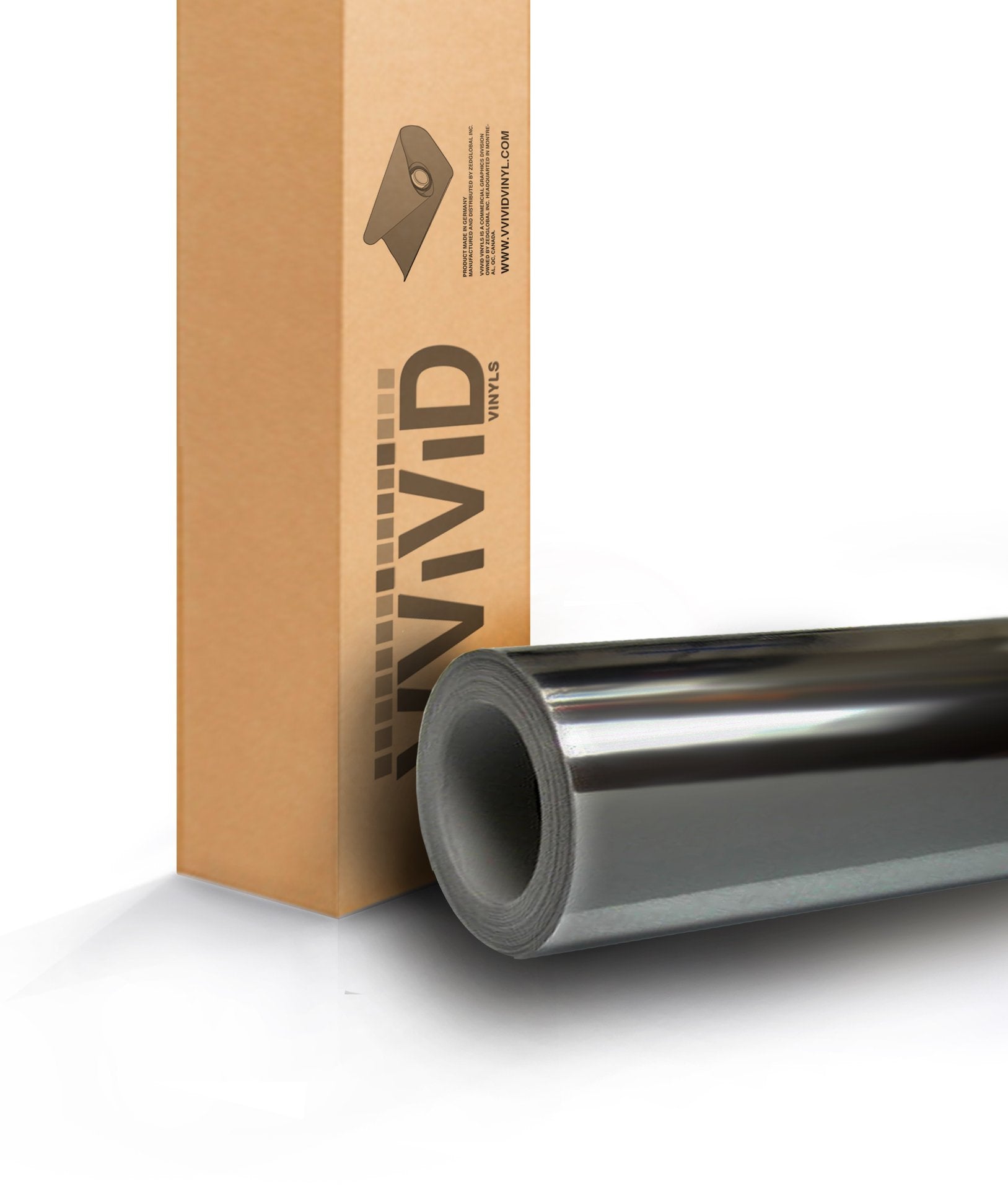 VViViD Black Mirror Chrome Vinyl Wrap Self Adhesive Film Air Release Bubble and Air-Free 3Mil (7ft x 5ft)