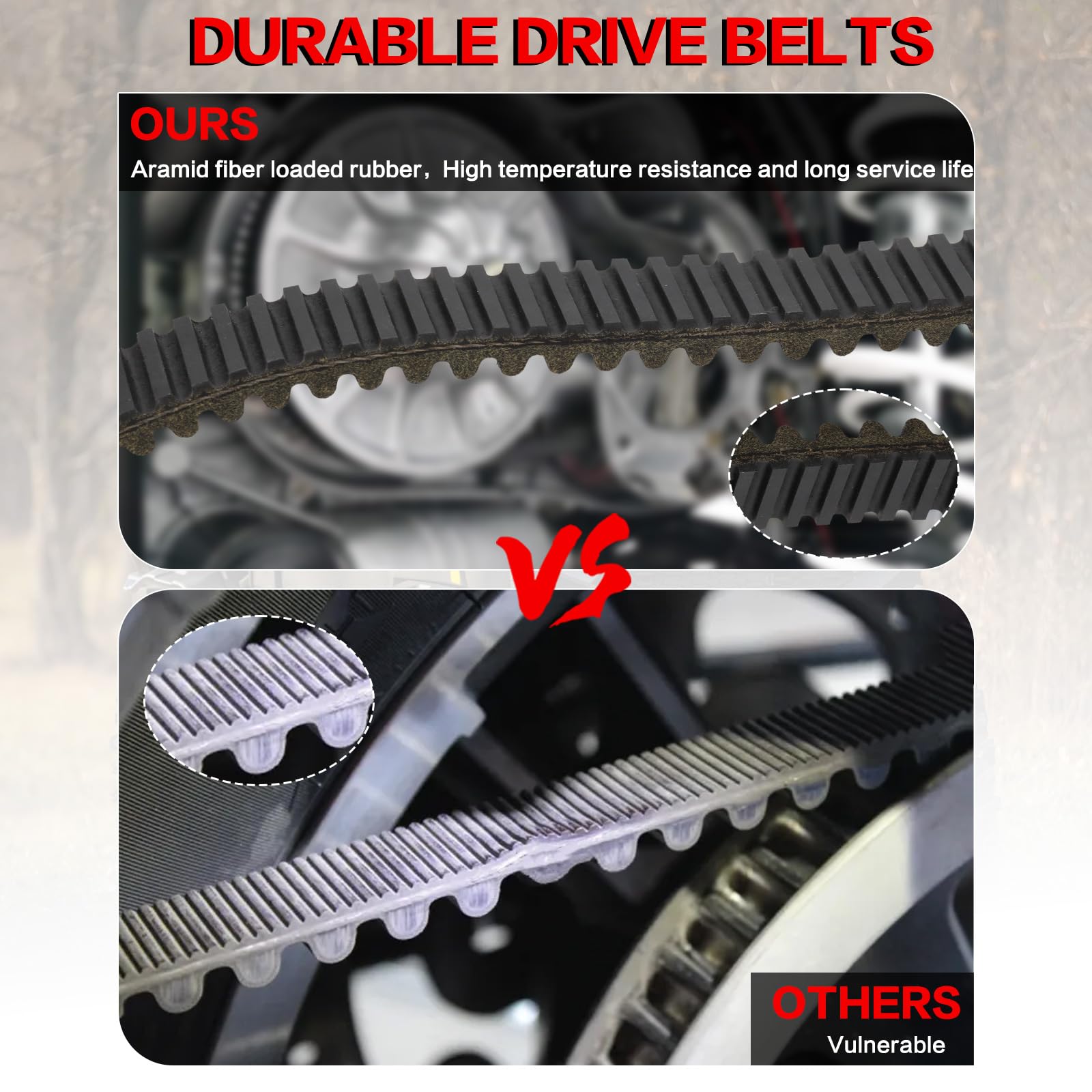 3211172 Heavy Duty Cvt Drive Belt Fit Polaris Rzr Xp 900 1000 Xp4 General Xp 1000 Ranger Trail S1000 Ranger 900 1000 Xp Replaces Ome Part 3211180 3211196 27C4159