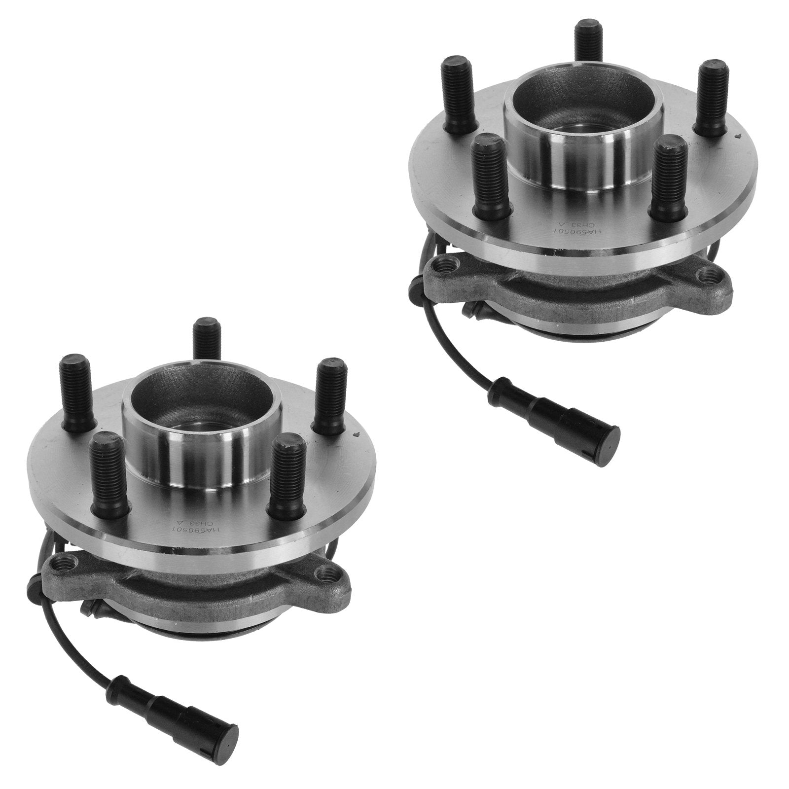 Trq Rear Wheel Hub Bearings Assembly Set Compatible With 1999-2004 Land Rover Discovery