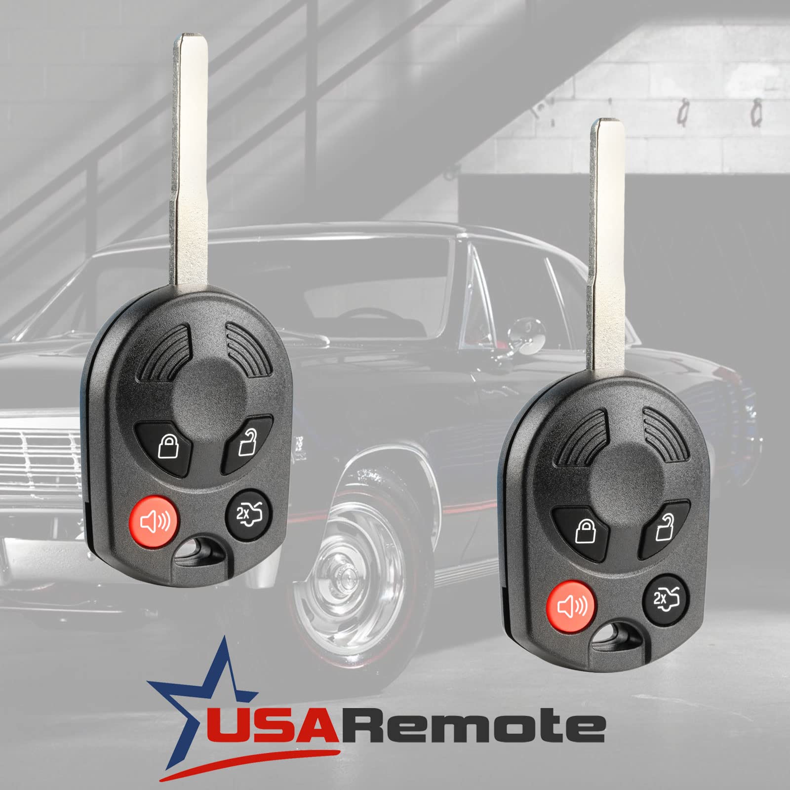 2 Key Fob Keyless Entry Remote Fits Ford Transit Focus Fiesta F150 F250 F350 Escape C-Max 2011-2016 High Security