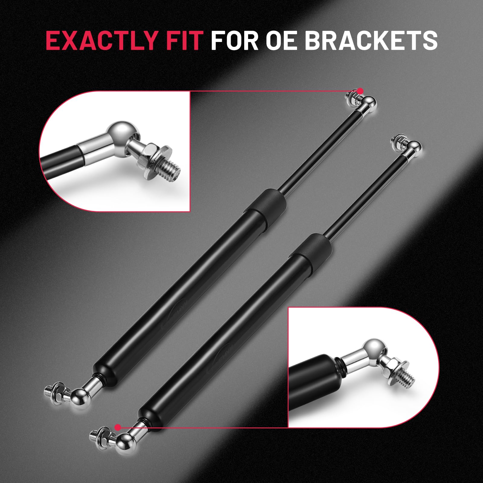 Bdfhyk Front Hood Lift Support Struts Gas Springs Compatible With Toyota Land Cruiser Lexus Lx 470 1998-2007 Rust Resistant 4361