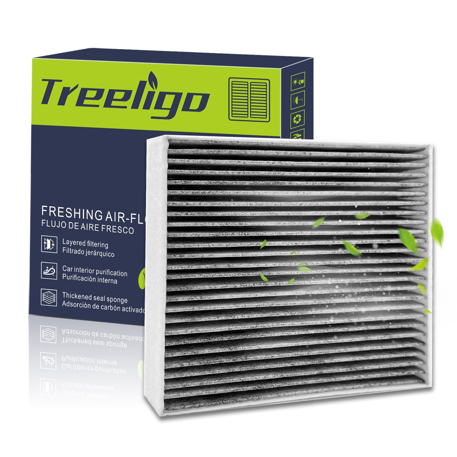 Treeligo Cf12820 Cabin Air Filter Compatible With Tucson 2022-2023,Elantra 2021-2023,Sonata,Sportage,K5,Santa Cruz,Loniq 5,Loniq