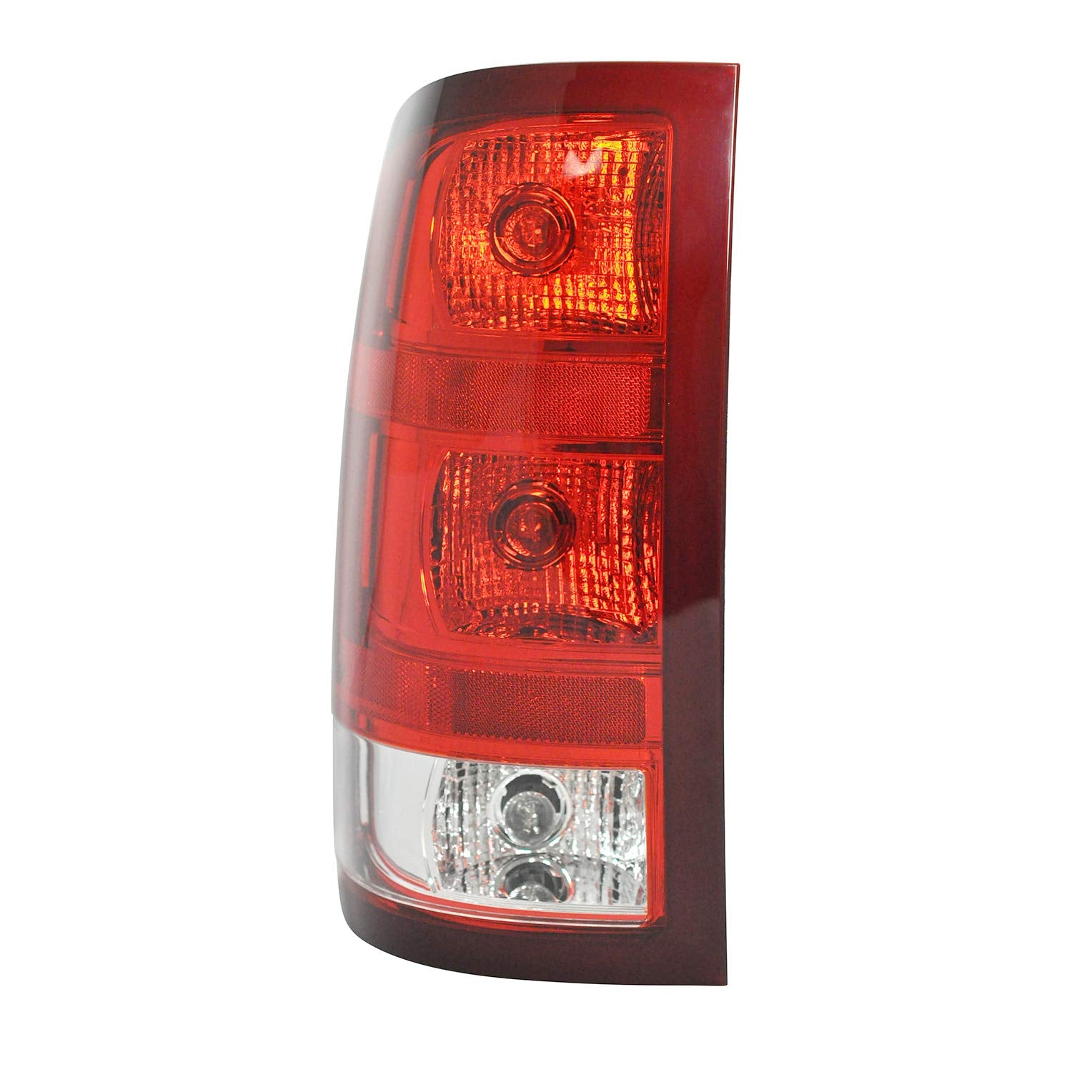 Dependable Direct Passenger Side (RH) Tail Light Assembly For 2007-2013 GMC Sierra 1500 (SL, SLE, SLT, WT) - 2007-2010 GMC Sierra 2500 HD - GM2801208 - Includes Bulb