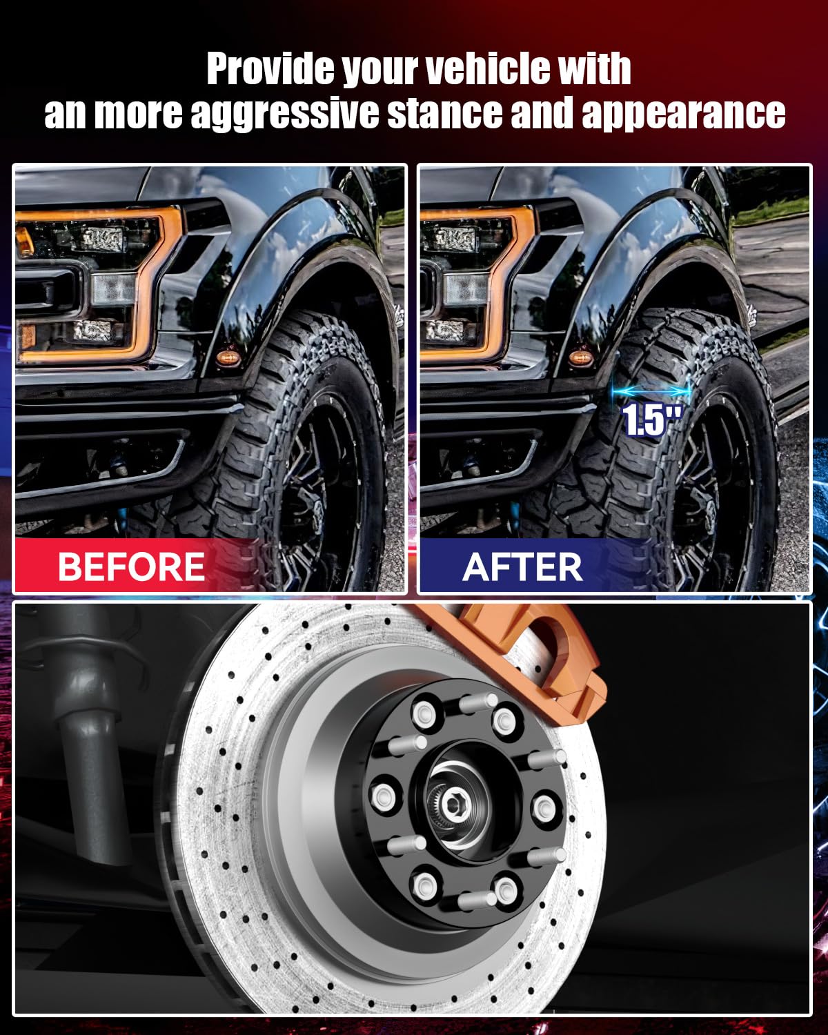 1.5 Inch 6X135 Hubcentric Wheel Spacers For 2004-2014 F150, 6X135Mm Forged Wheel Spacer For 2003-2014 Navigator Expedition With