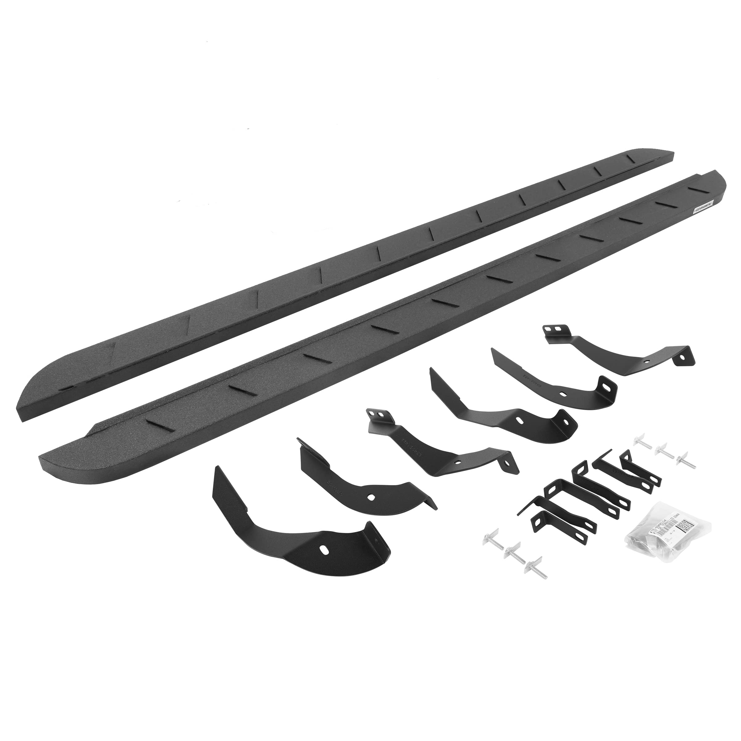 Go Rhino 63405187St Rb10 Slim Line Running Boards With Mounting Brackets Kit For 15-19 Sierra 2500 Hd, Silverado 3500 Hd, Silverado 2500 Hd, Sierra 3500 Hd (Crew Cab Pickup)