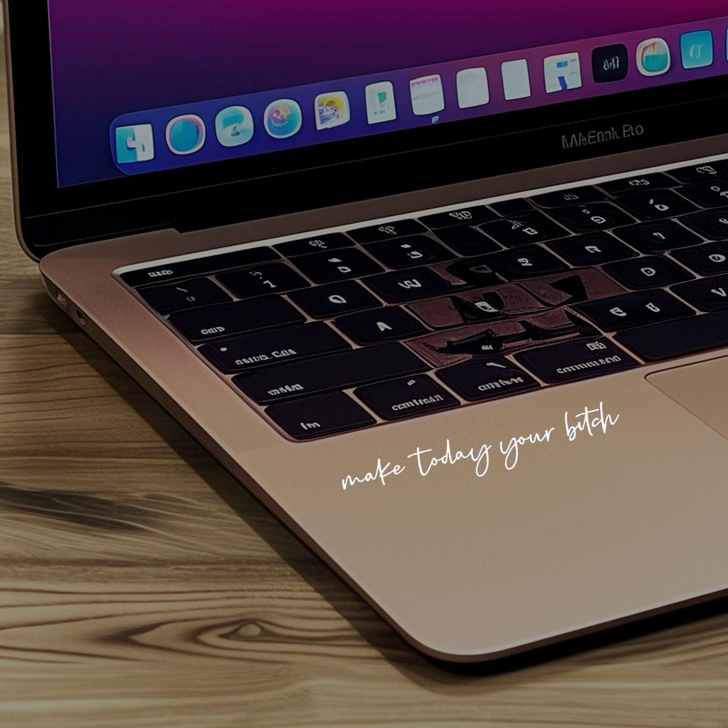 2 X Make Today Your Bit*H Rearview Mirror Decal Water Bottle Stickers Affirmation Reminder Sticker Laptop Bumper Sticker Tumbler